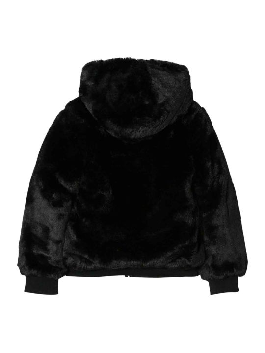 Save the Duck Save the Duck Zipped Faux Fur Jacket - NERO - 11069534 ...