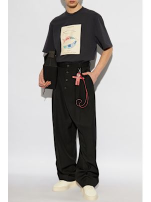 JACQUEMUS アシンメトリックシャツトレス 243DR0941519 990 Jacquemus Printed T-shirt | italist