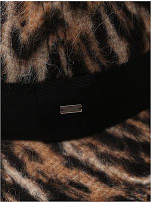 Saint Laurent Animal Print Fedora Hat | italist