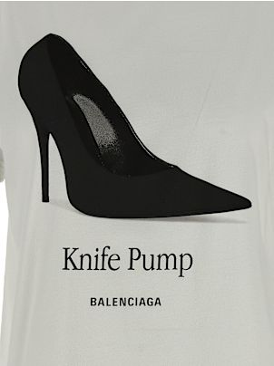 Balenciaga 'knife Pump' T-shirt | italist