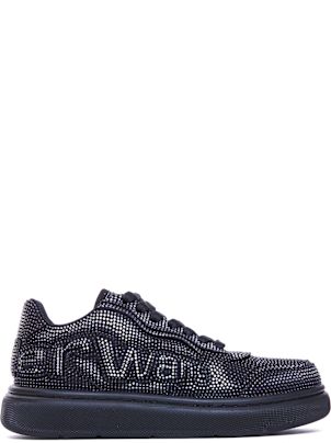 【送料 関税込】 ALEXANDERWANG LOGO SNEAKERS WITH RHINESTONES Alexander Wang Logo Sneakers With Rhinestones | italist