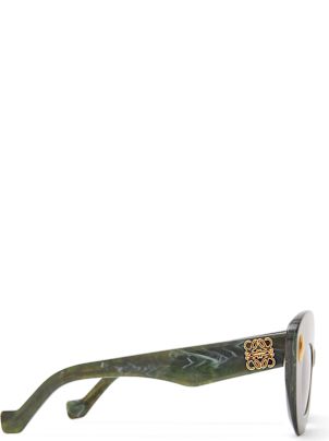 Loewe Retro Screen - Marble Green Sunglasses | italist