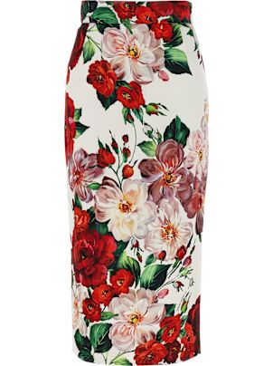スカート DOLCE & GABBANA Floral longuette skirt Multicolor Dolce & Gabbana Floral Longuette Skirt | italist