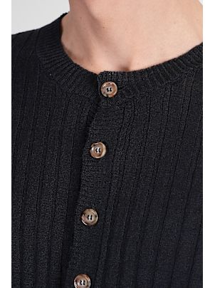 MAURO GRIFONI - MAURO　GRIFON イタリア製　しっとり　黒カットソーＴシャツ Mauro Grifoni T-shirt In Black Linen | italist