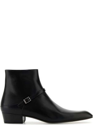 saint laurent patent boots