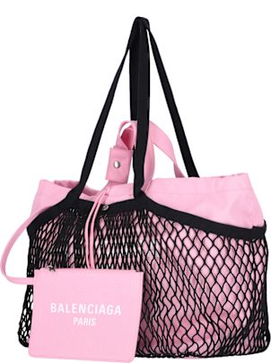 【BALENCIAGA】 24/7 Tote Bag BALENCIAGA Medium 24/7 Canvas & Fishnet Tote Bags Balenciaga