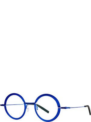 メガネ THEO Theo - CRUNCHY 7601 MM ELECTRIC BLUE - 7601 Theo Eyewear Crunchy 7601 Mm Electric Blue7601 | italist