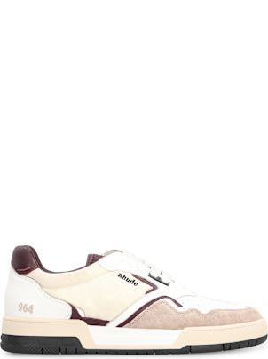 スニーカー Rhecess Hi Sneakers - Rhude - Lea- Blanc Rhude Rhecess Hi Sneakers - - Lea- Blanc Men White