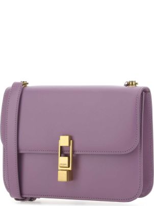 バッグ・カバンその他 Saint Laurent 801437 AAEAX Saint Laurent Purple Leather Le Carrã© Shoulder Bag