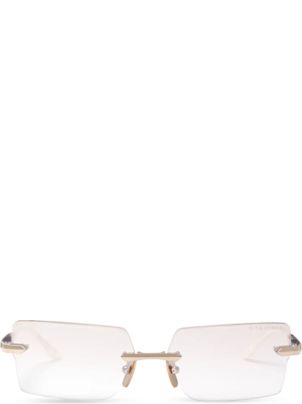メガネ DITA DITA Eyewear - EYMORI - white gold golden timbe Dita Eyewear Sunglasses EYMORI - White Gold-Golden Timber