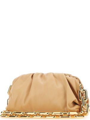 Bottega Veneta Skin Pink Nappa Leather Chain Pouch Clutch