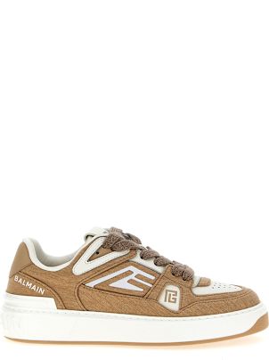 スニーカー BALMAIN Woman Sneakers White FN1VI690LVTR 0FA B-Court trainers in calfskin - Women | BALMAIN