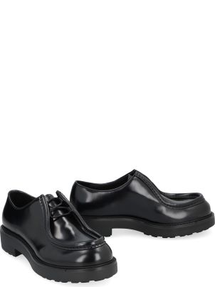 PRADA ダイアパソン　diapason 38/5 25.5 26 Prada Black Leather Diapason Lace-up Shoes | italist, ALWAYS