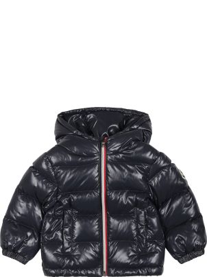 Moncler Bluenew Aubert Down Jacket For Baby Boy With Logo