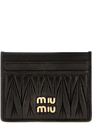 【たぬきち】MIU MIU Leather Canvas Wallet Miu Miu Leather Wallet | Brown | FARFETCH