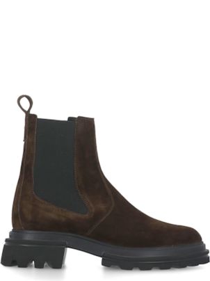 ショートブーツ・ブーティ HOGAN Woman Flat ankle boots Brown HXW6740FM006LO S018 Hogan Boots for Women