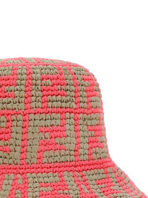 Fendi Raffia Ff Bucket Hat | italist