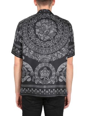 Tシャツ・カットソー VERSACE SILHOUETTE BAROQUE LOGO T-SHIRT Versace Silhouette Baroque Logo T-shirt | italist