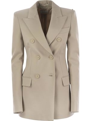 ジャケット SPORTMAX Women Jackets 2512041033600 ADDURRE1234 003 Beige Slim-fit twill blazer, beige | Sportmax