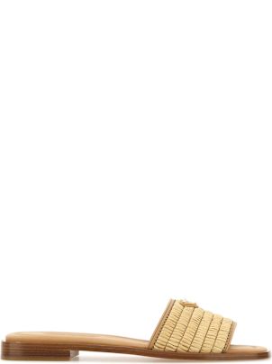 【関税&送料込】Prada Two-Tone Fabric And Leather Sandals Prada Two-tone Fabric And Leather Sandals | italist, ALWAYS