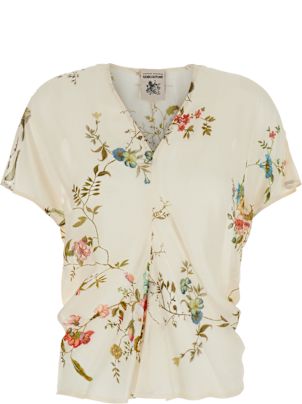 SEMICOUTURE Viscose top with all-over print セミクチュール Semicouture Viscose Top All-Over Print | eBay