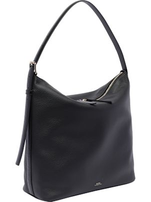 ☆A.P.C.☆ Vera Shoulder Bag Black PXCBLF61902LZZ PXCBLF6190 Vera bag | Grained leather and smooth leather | A.P.C.