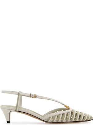 パンプス FENDI Two-Tone Leather Ffold Pumps Fendi Two-tone leather ffold pumps | The Fashion Square