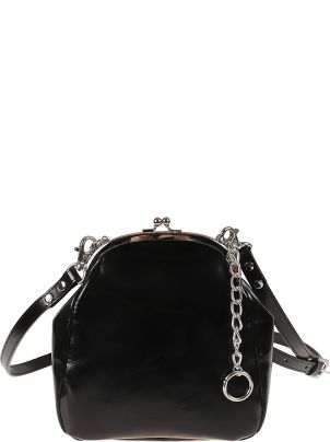 Junya Watanabe Pearl Applique Chain Link Shoulder Bag