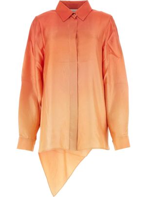 Tシャツ・カットソー Zimmermann Two-tone silk Tranquillity shirt Zimmermann Two-Tone Silk Tranquillity Shirt – LOZURI®