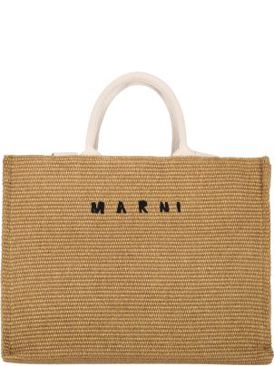 MARNI ラージ トートバッグ ベージュ イタリア製 楽天市場】マルニ MARNI トートバッグ 2WAY ショッピングバッグ