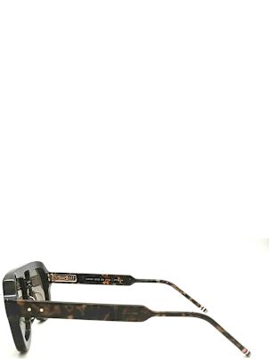 【送料&関税込】Thom Browne UES933A/G0002 Sunglasses - Unise Thom Browne Square - Dark Brown Sunglasses | italist, ALWAYS