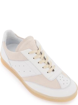 MM6 Maison Margiela 6 Court Leather Low-top Sneakers | italist