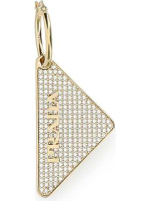 ピアス Prada Gold 925 silver Symbole single left earring Prada Gold 925 Silver Symbole Single Left Earring | italist