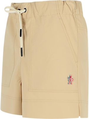 【関税&送料込】Moncler Grenoble Beige Shorts With Logo Patc Moncler Grenoble Beige Polyester Shorts | italist