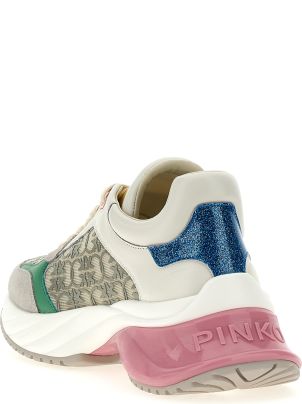 スニーカー PINKO Ariel leather meshleather sneakers Pinko Ariel 05 leather detail sneakers | The Fashion Square