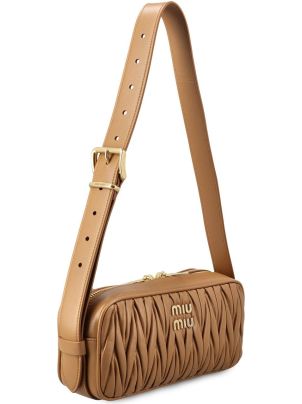 Miu Miu ロゴレタリング ジップアップ ショルダーバッグ ミュウミュウ ロゴレタリング ジップアップ ショルダーバッグ