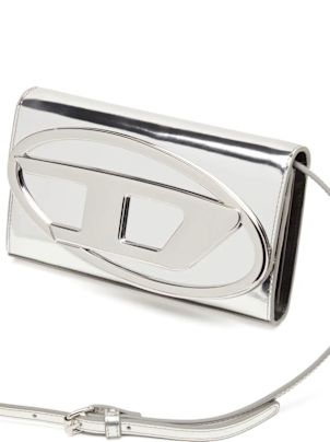 Diesel Silver 1dr Mirrored Leather Wallet | italist, ALWAYS
