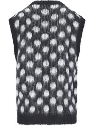 【送料&関税込】Marni Polka Dot Vest Black Polka Dot Vest by Marni on Sale