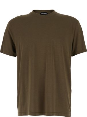 【関税&送料込】Tom Ford White Lyocell Blend T-Shirt TOM FORD Slim-Fit Lyocell and Cotton-Blend Jersey T-Shirt
