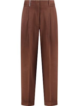 ボトムスその他 PESERICO Women Pants P04718T302481048 Brown Peserico for Women