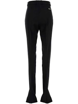 パンツ THE ATTICO SS25 Black wool pant (250WCP00250WWW046AA 100) The Attico Virgin Wool Trousers | Black | FARFETCH