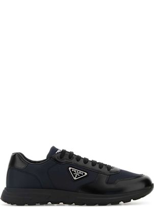 Prada Two-tone Nylon And Leather Prax 2.0 Sneakers | italist