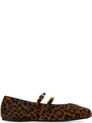 フラットシューズ PRADA Printed Calf Hair Ballerinas Prada Printed Calf Hair Ballerinas | italist