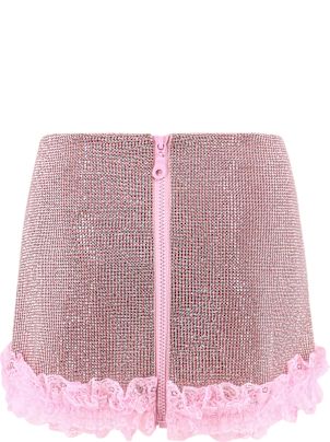 スカート Christopher kane residency skirt with all-over rhinestones self-portrait Christopher Kane Residency Skirt With All-over