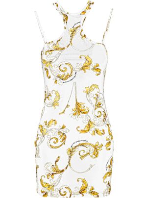 ワンピース VERSACE DRESS (10132131A02395 1B000) Versace Poppies Midi Dress | Brown | FARFETCH