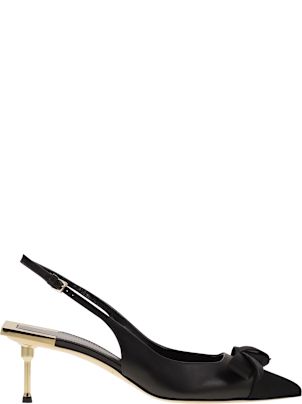 サンダル・ミュール ELISABETTA FRANCHI Nappa leather slingback with satin bow Slingback in nappa leather with satin bow | Elisabetta Franchi