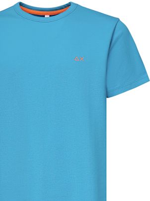 Tシャツ・カットソー SUN 68 Men T Shirts A35110 56 Blue Sun 68 T-shirt With Logo | italist