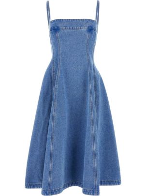 【I AM MARI】Refuse Square Shirred Denim Dress(With belt) Rylie White Denim Strapless Fringe Mini Dress – 12th Tribe