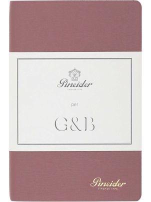 Pineider for Women Pineider Antiqued Pink Leather Milano Small Notebook