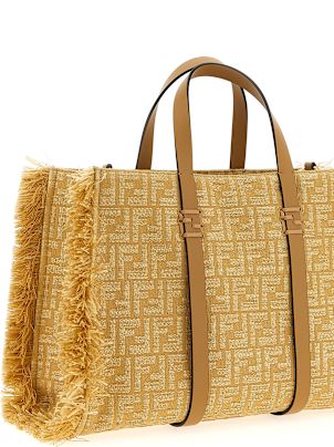 トートバッグ FENDI SS25 'Summer Tote' shopping bag (8BH435AV23 F17A1) Summer Tote Fabric Beige | Fendi